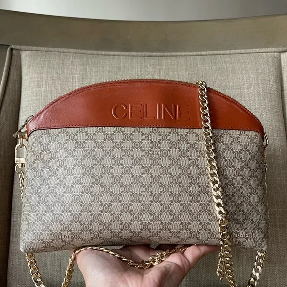 Authentic Celine vintage clutch crossbody bag (WN18) - Picture 7 of 9